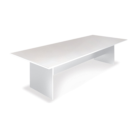 8′ Conference Table - White