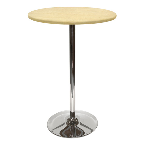 30″ Round Bar Table With Tulip Base - Maple
