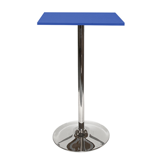 Spectrum Bar Table With Tulip Base - Blue